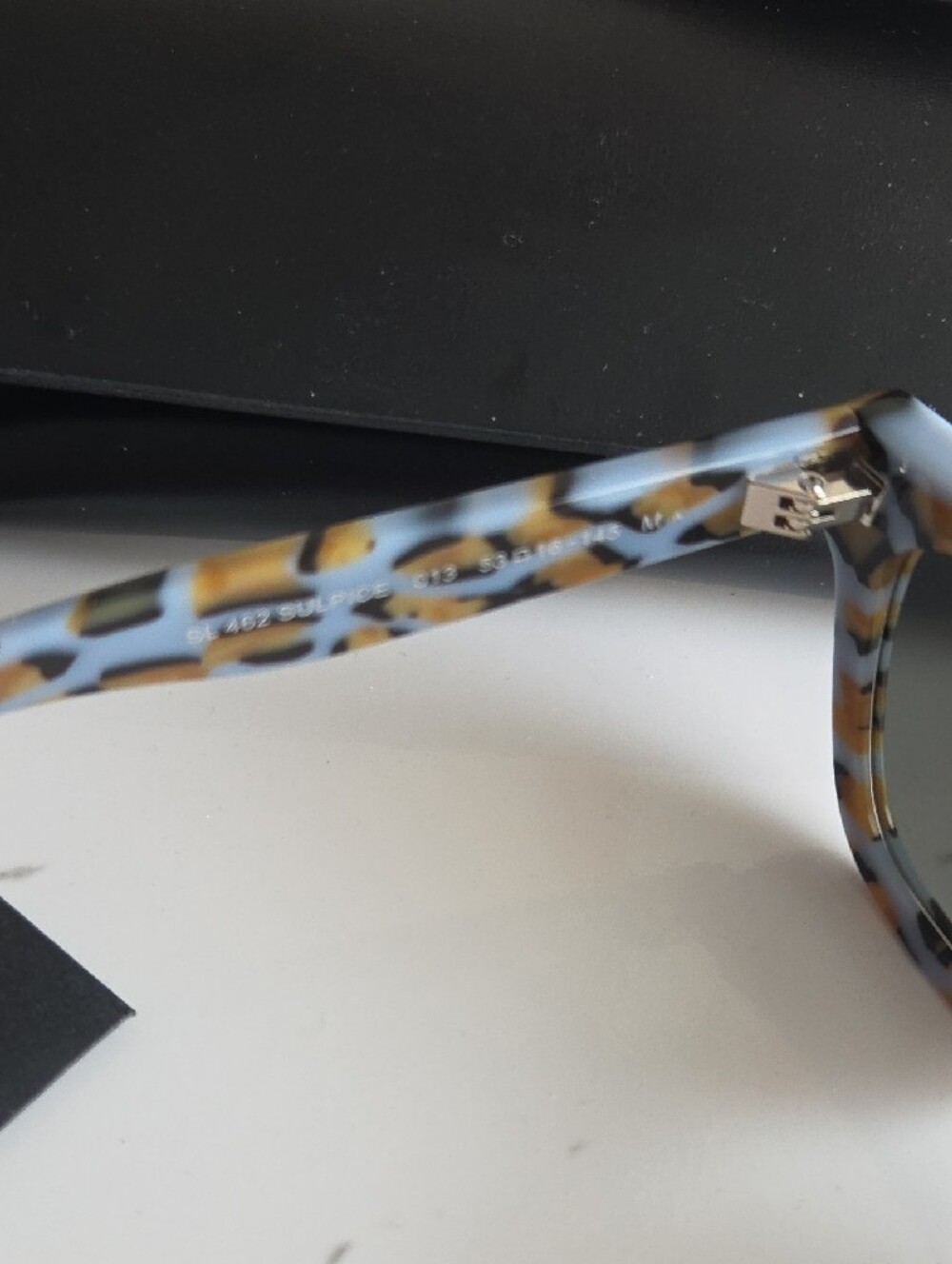 Saint Laurent Women's Tortoiseshell Sunglasses - Brown/Black/White - Picture 8 of 9